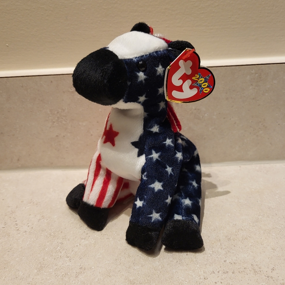 Lefty 2000 Ty Beanie Baby Plush
